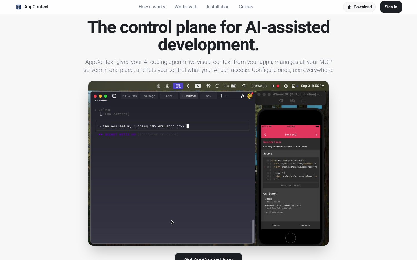 AppContext Homepage