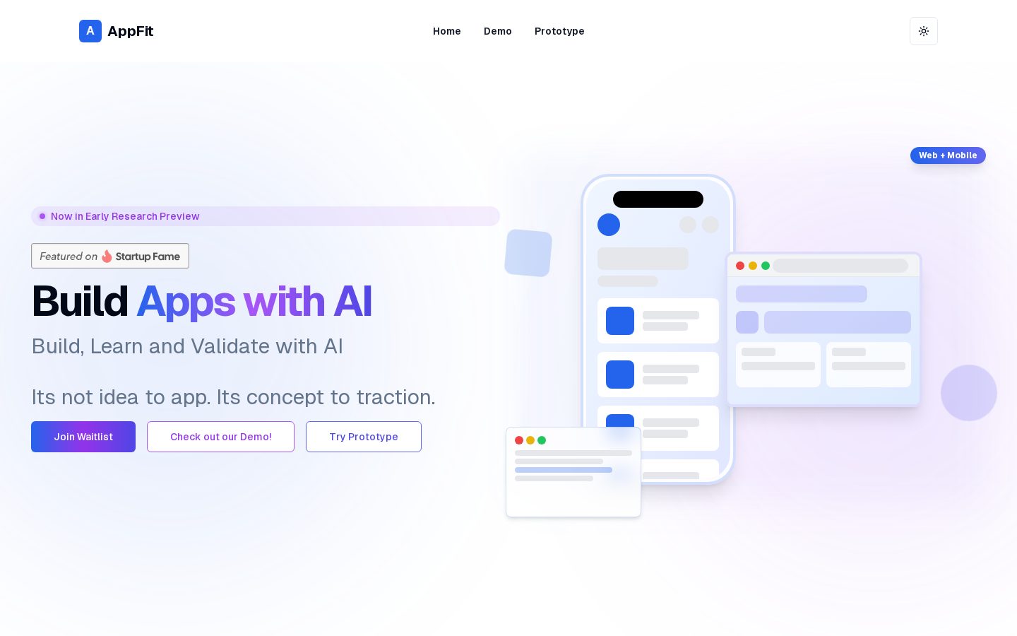 AppFit Homepage