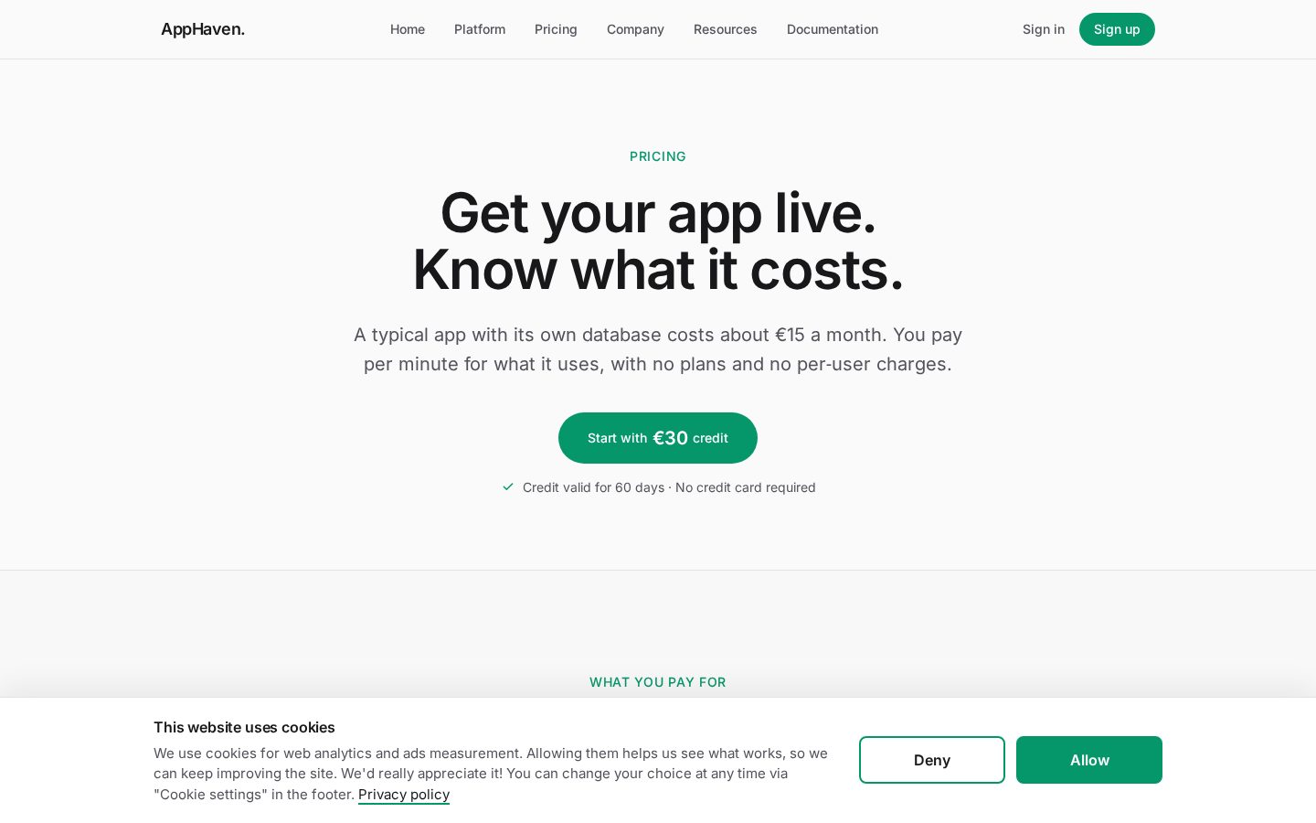 AppHaven Pricing