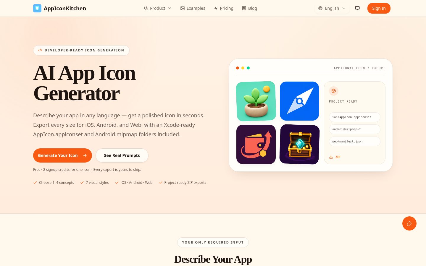 AppIconKitchen Homepage