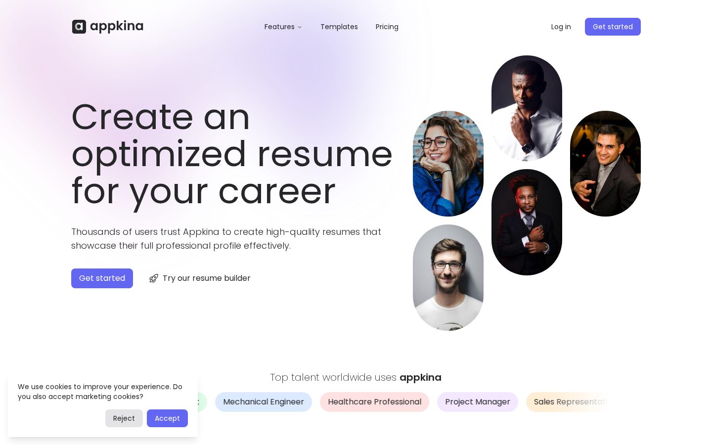 Appkina Homepage