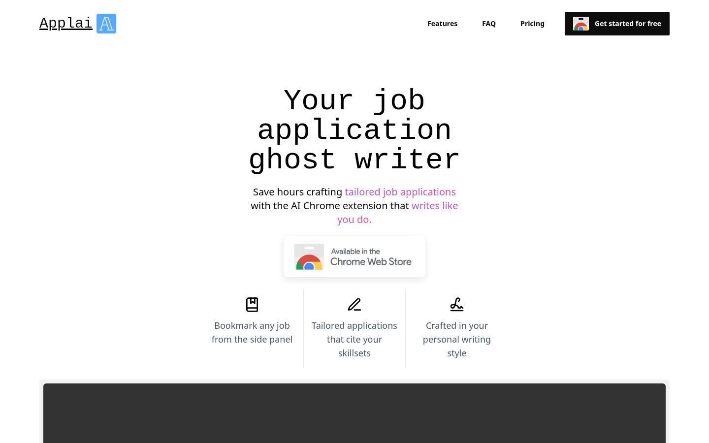 Applai Homepage