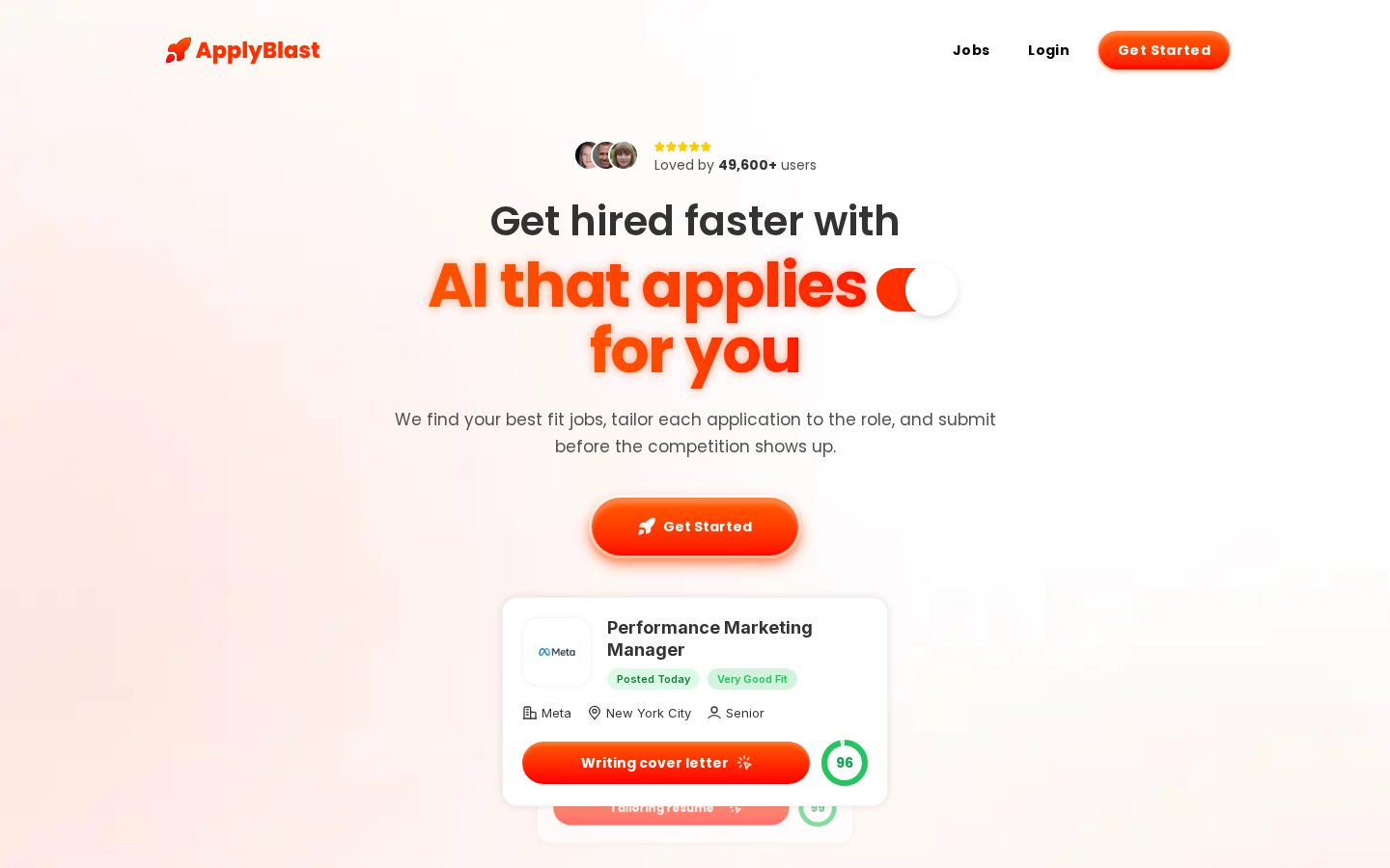 ApplyBlast Homepage