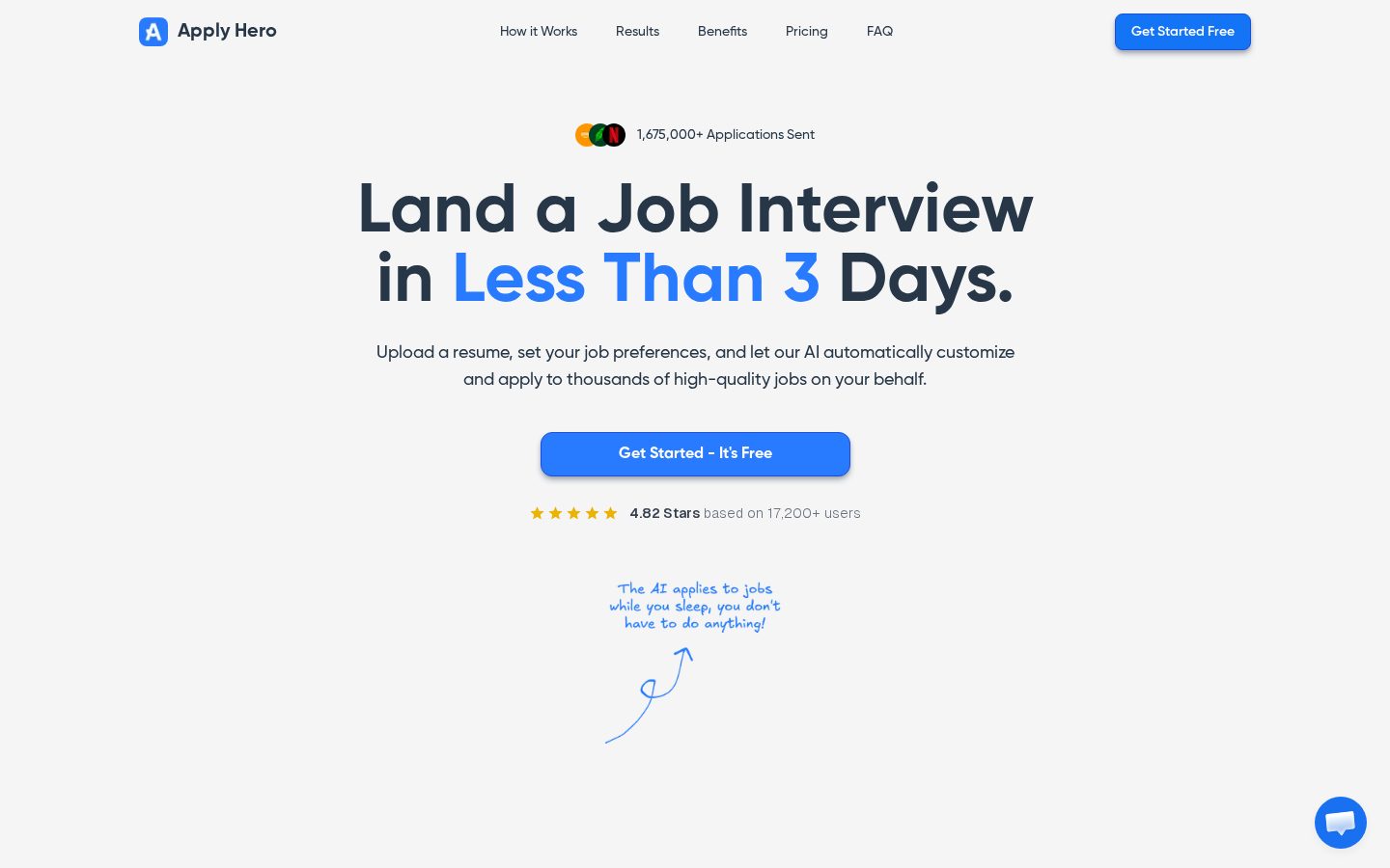 ApplyHero AI Homepage