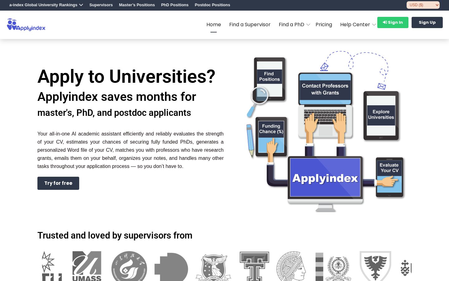 Applyindex Homepage