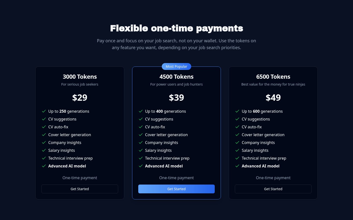 ApplyNinja.ai Pricing