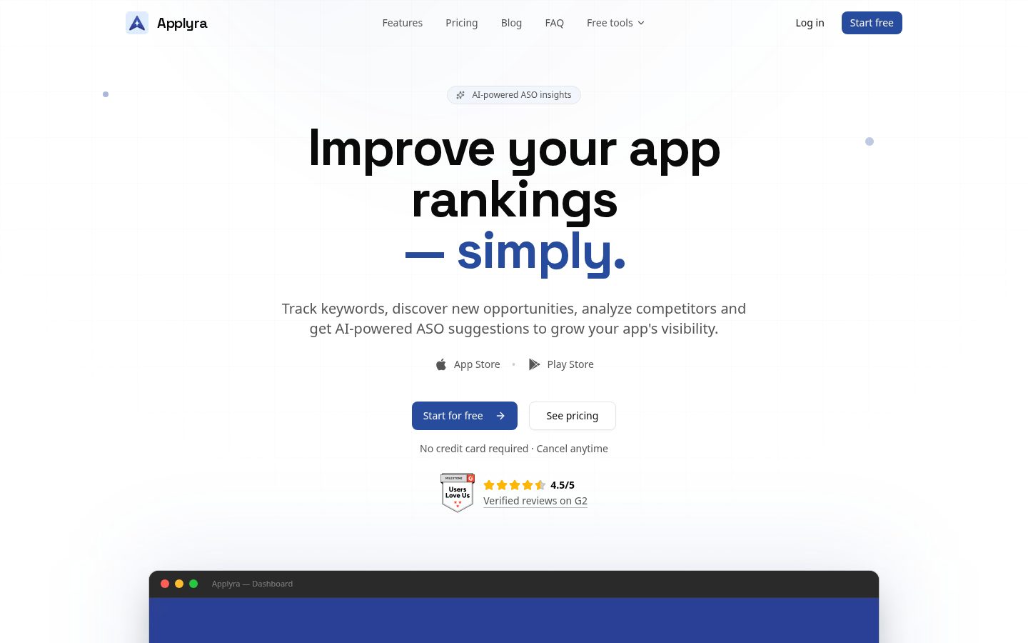 Applyra Homepage