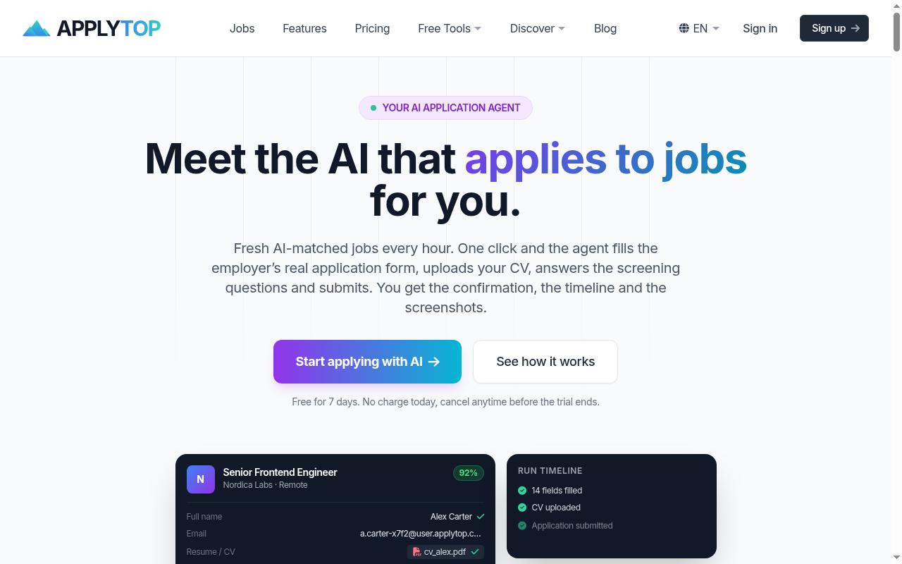 ApplyTOP Homepage