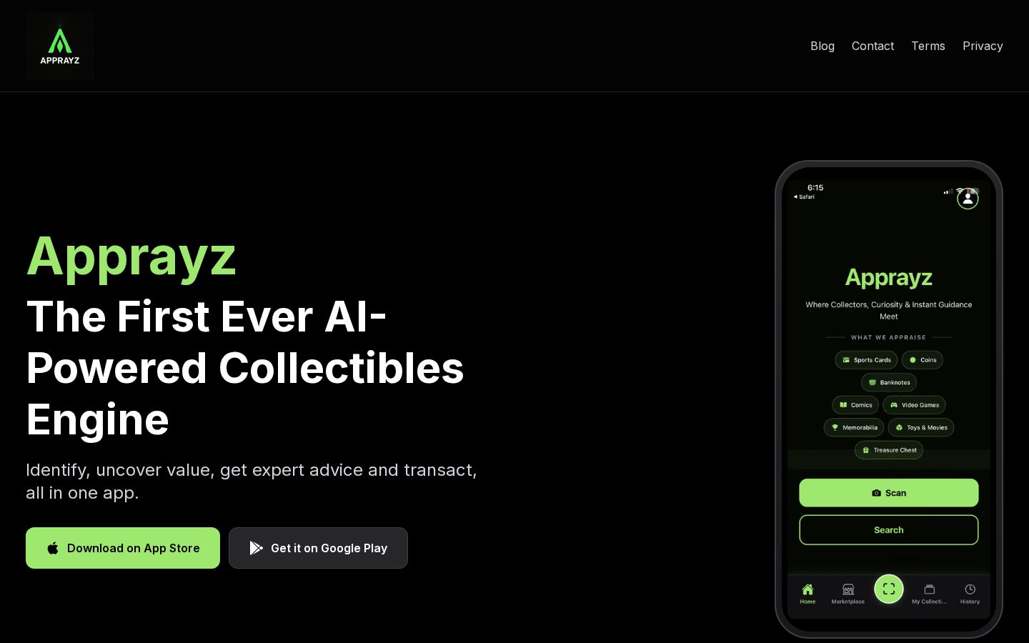 Apprayz Homepage