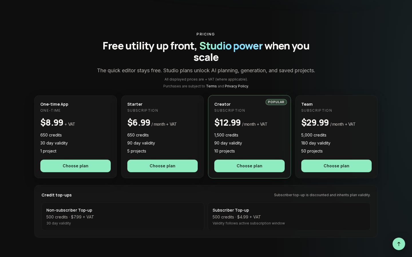Appscreenz Pricing