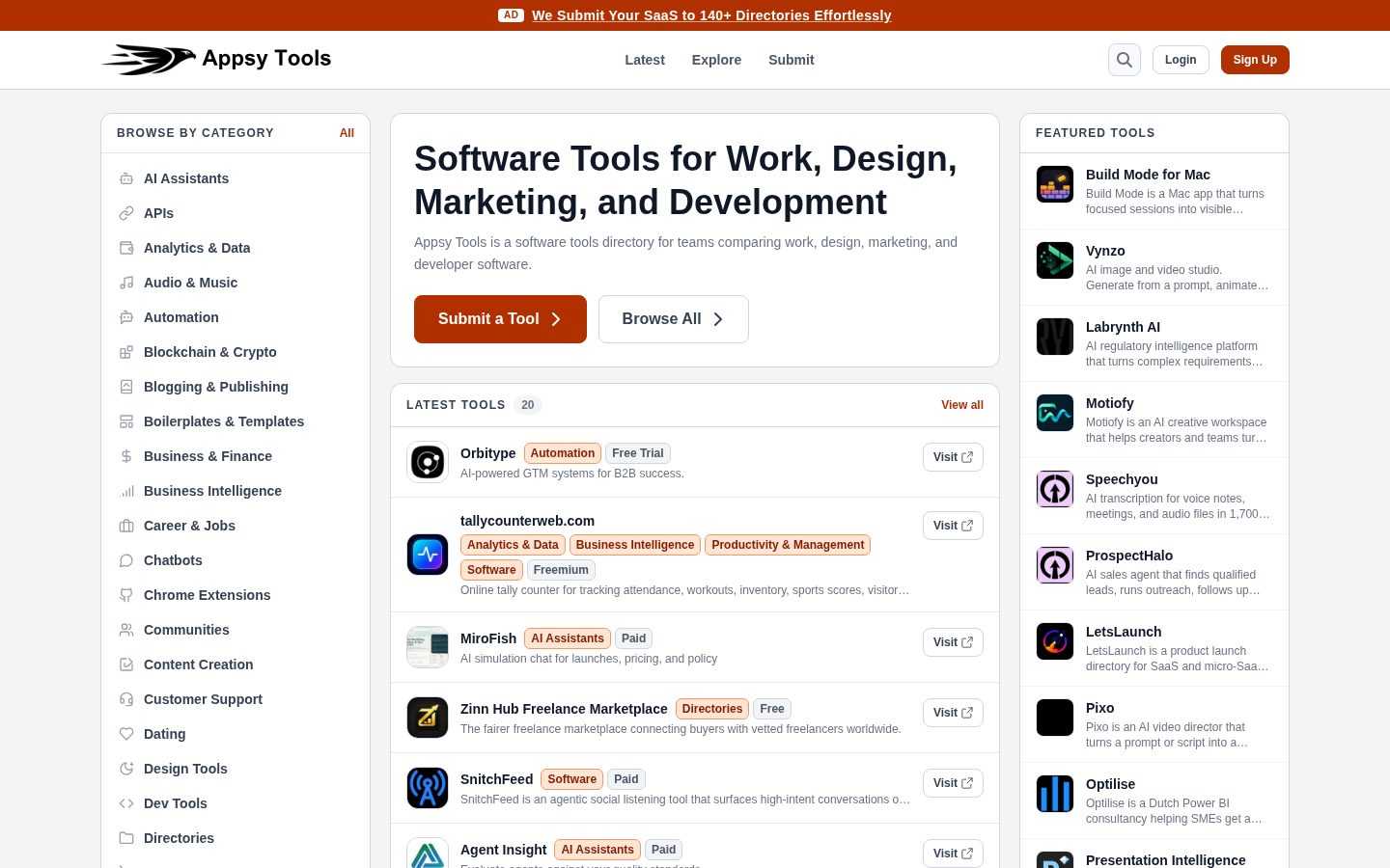 Appsy Tools Homepage