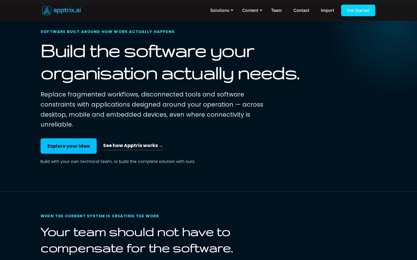 Apptrix.ai Homepage