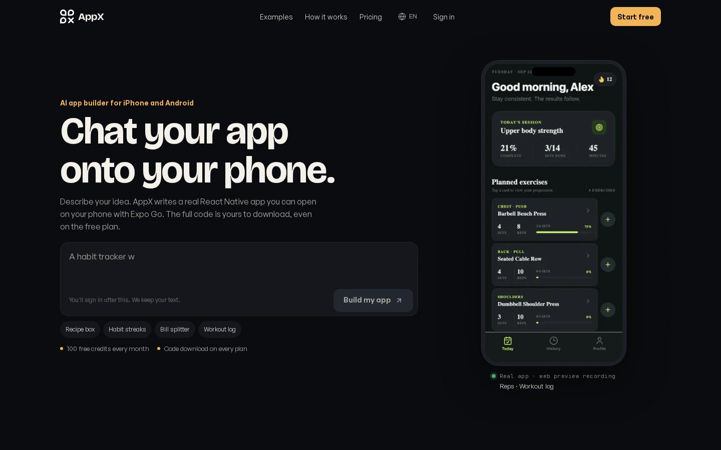 AppX Homepage