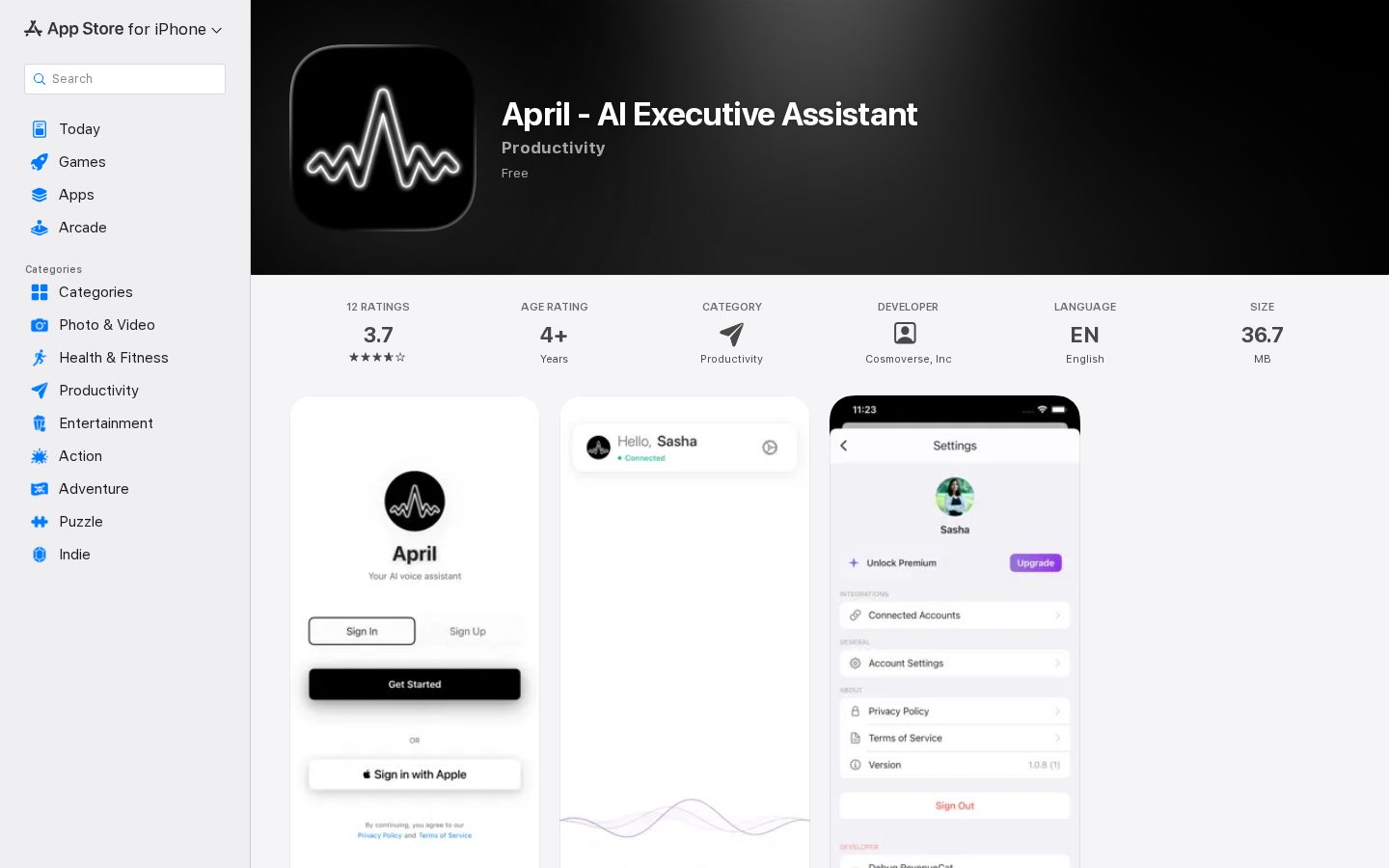 April Homepage