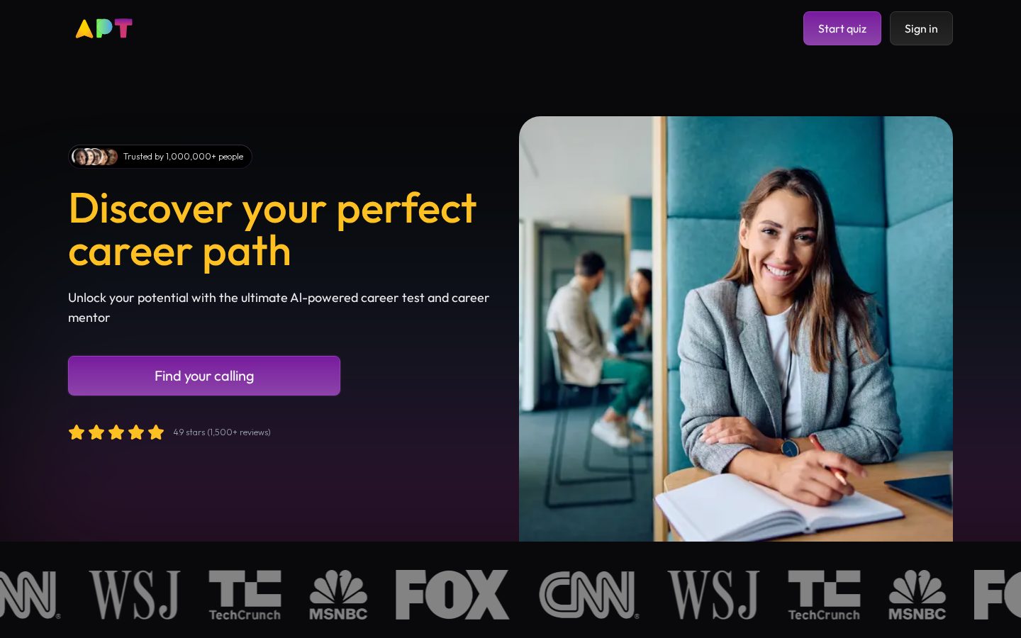 Apt AI Homepage
