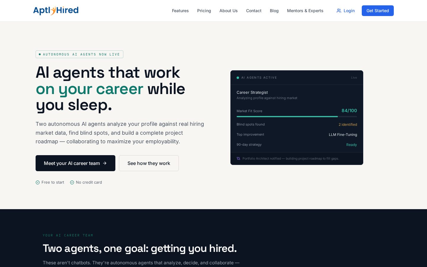 AptlyHired Homepage