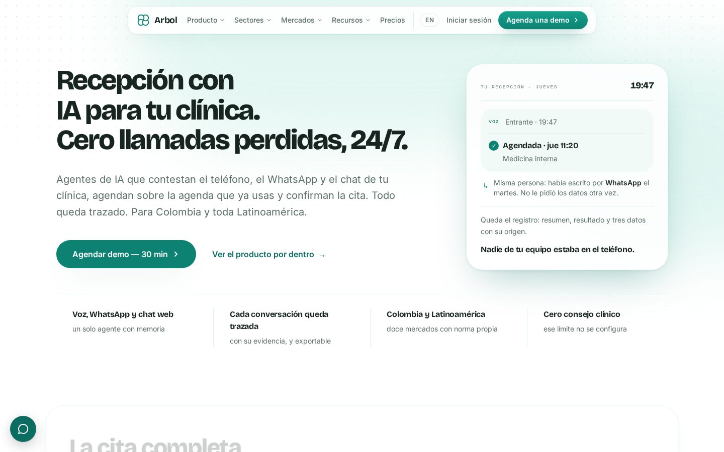 Arbol Homepage