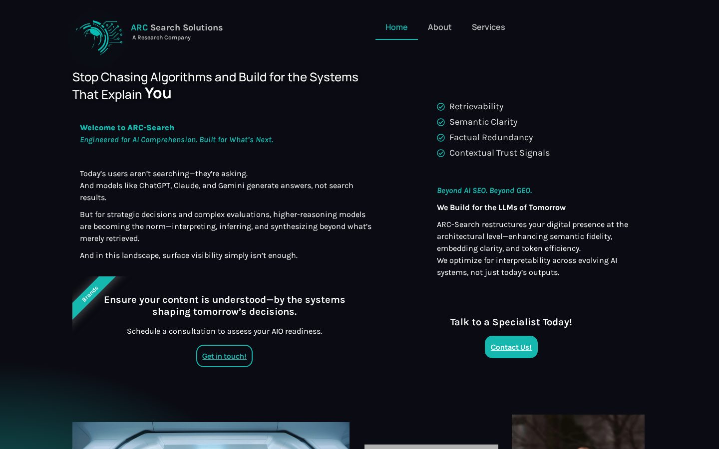 Arc Search Homepage