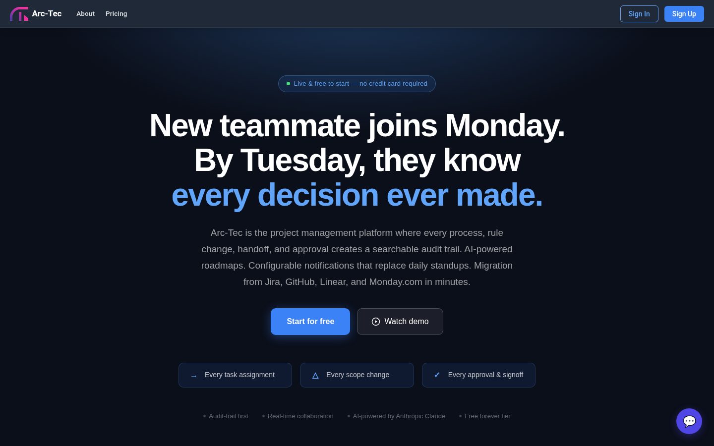 Arc-Tec Homepage