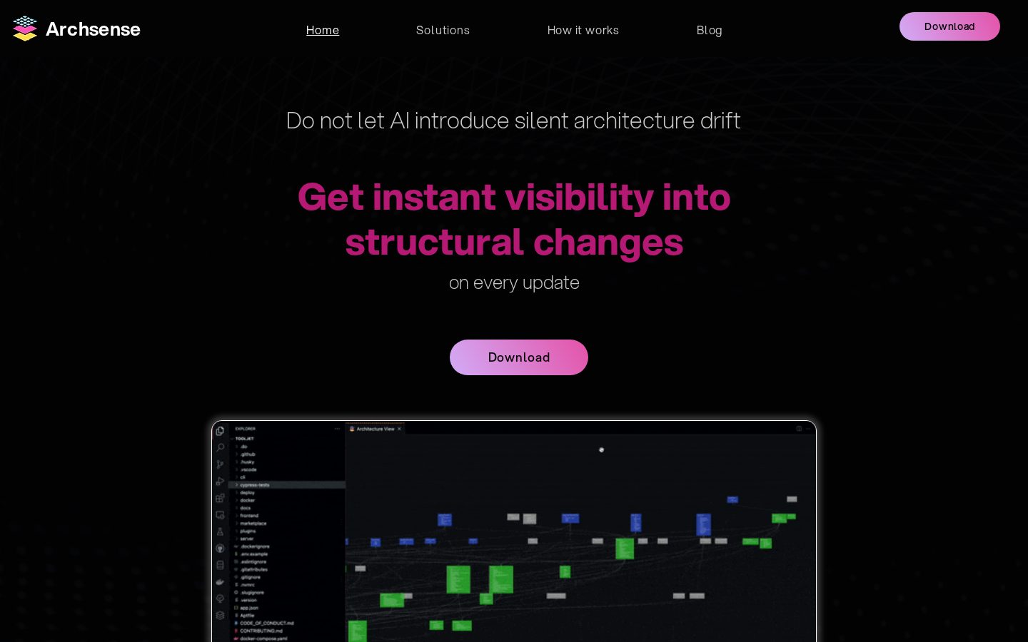Archsense Homepage