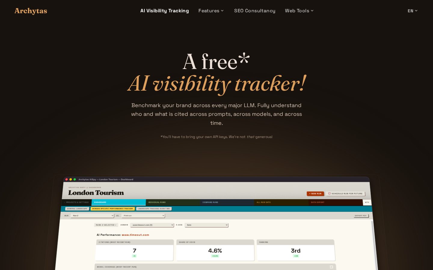 Archytas AISpy Homepage