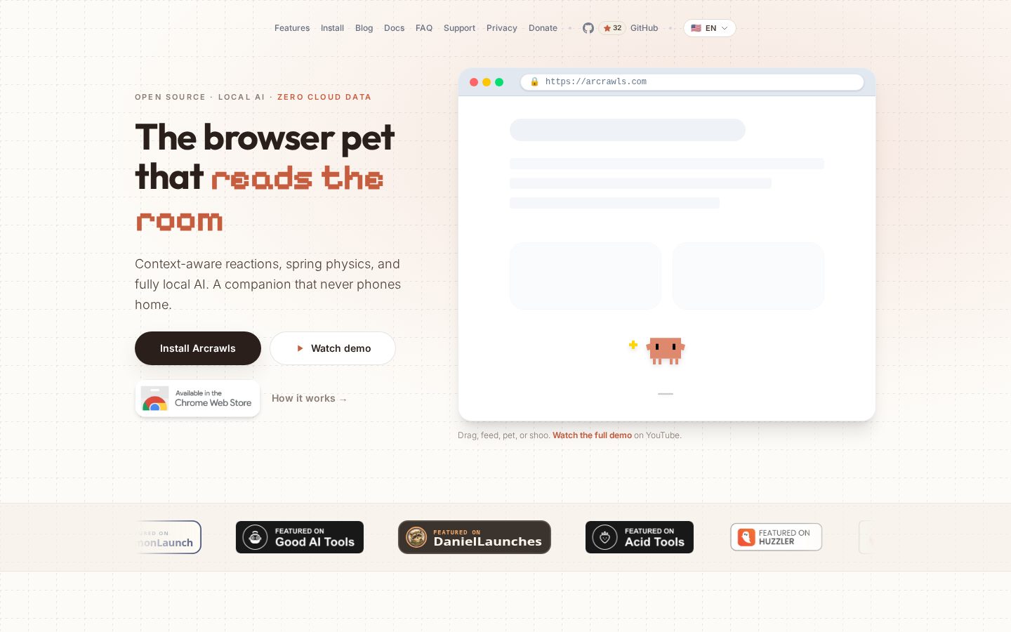 Arcrawls Homepage