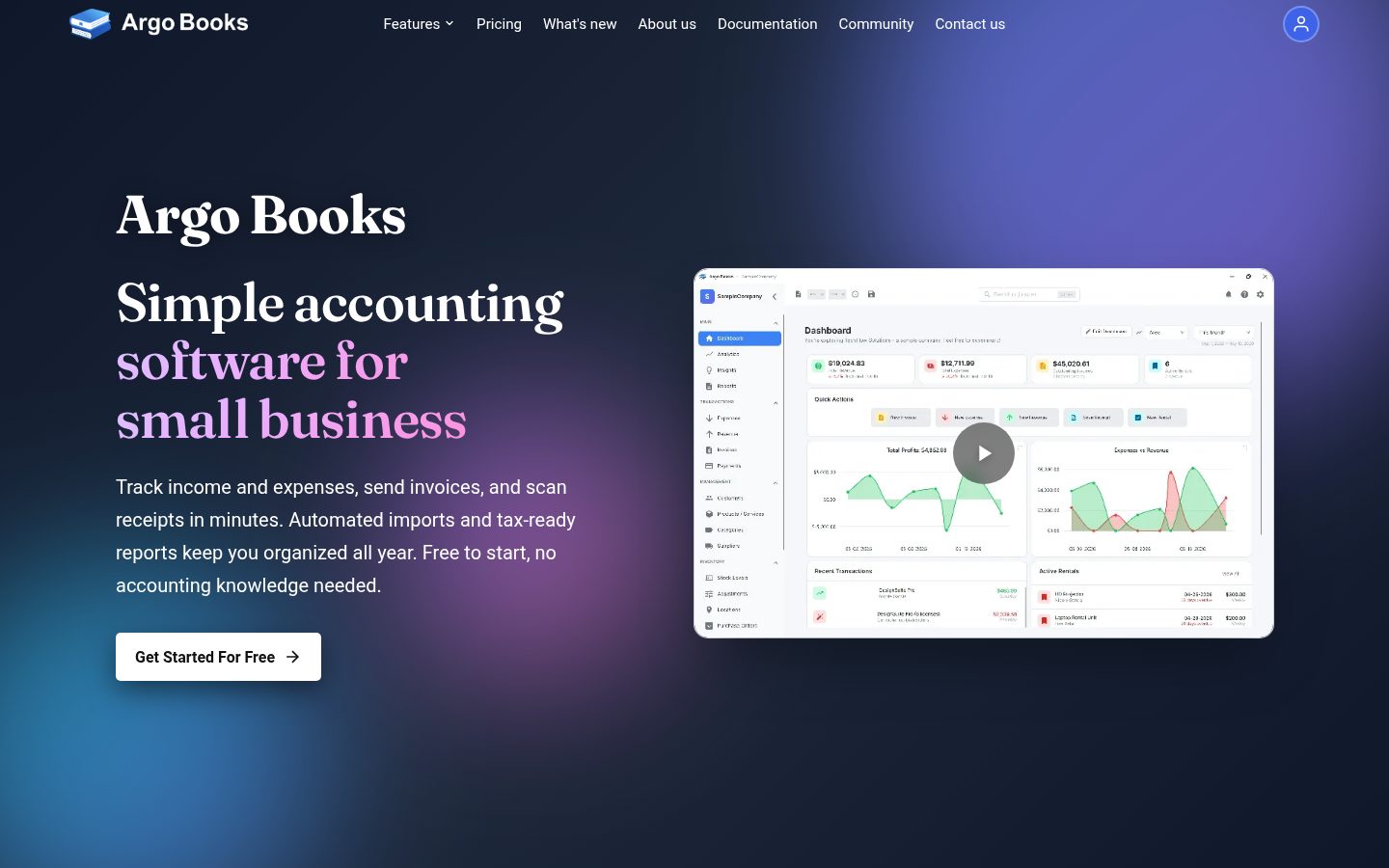 Argo Books Homepage