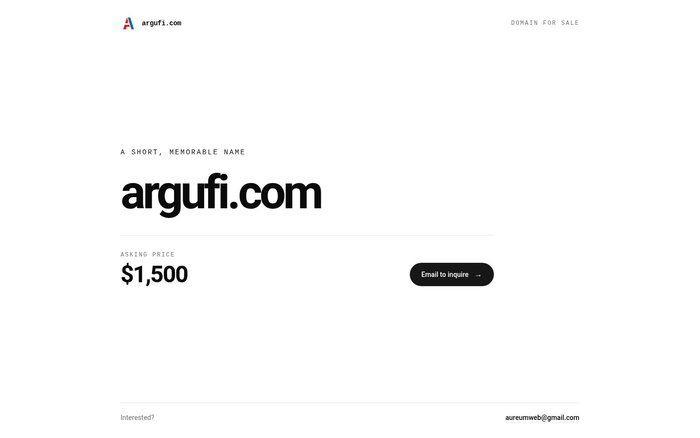 Argufi Homepage