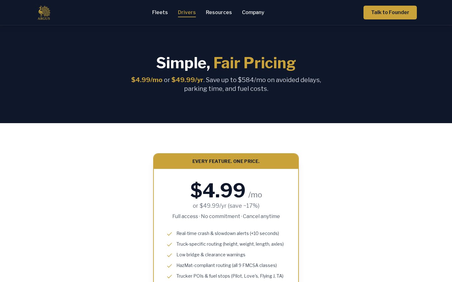 Argus AI Pricing