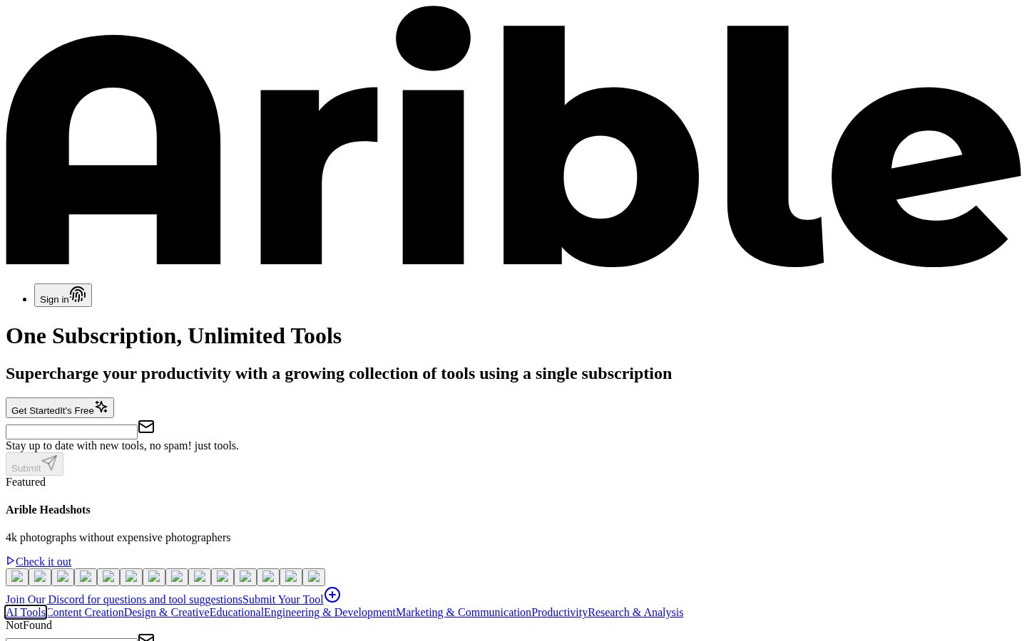 Arible Homepage
