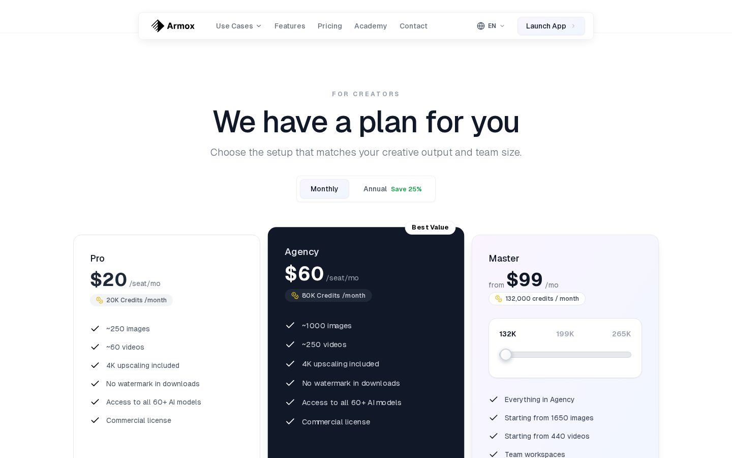 Armox Pricing