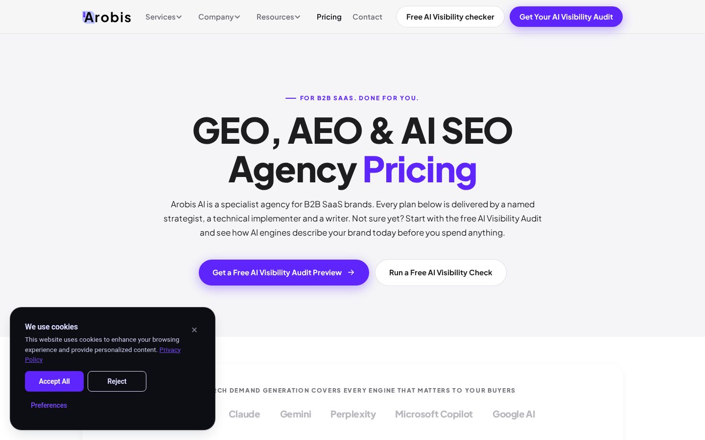 Arobis AI Pricing