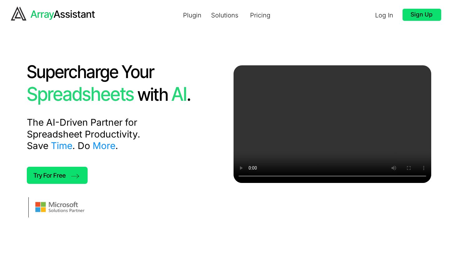 Array Assistant Homepage