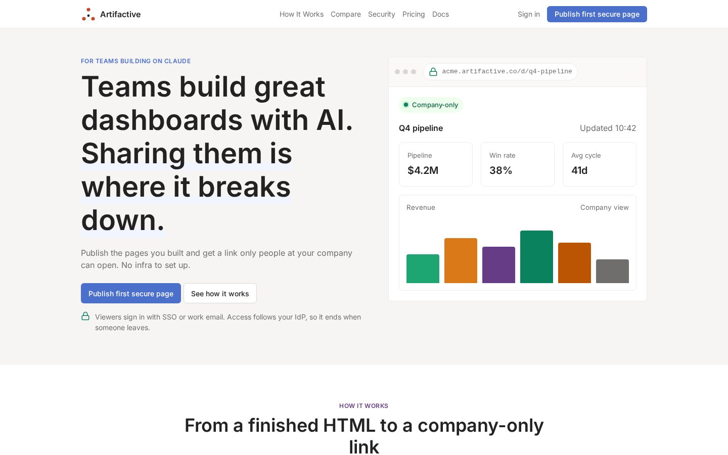 Artifactive Homepage
