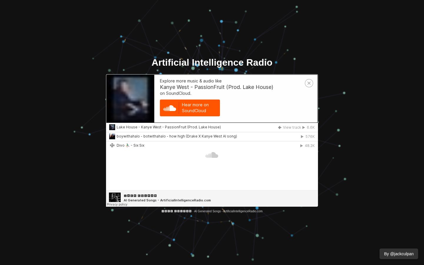Artificial Intelligence Radio Homepage