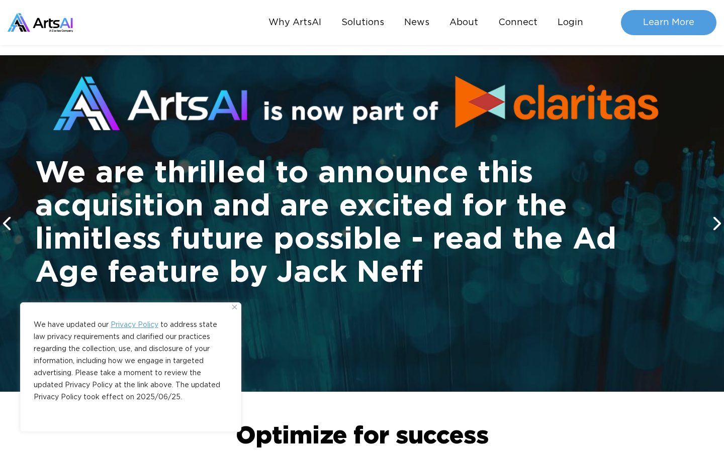 ArtsAI Homepage