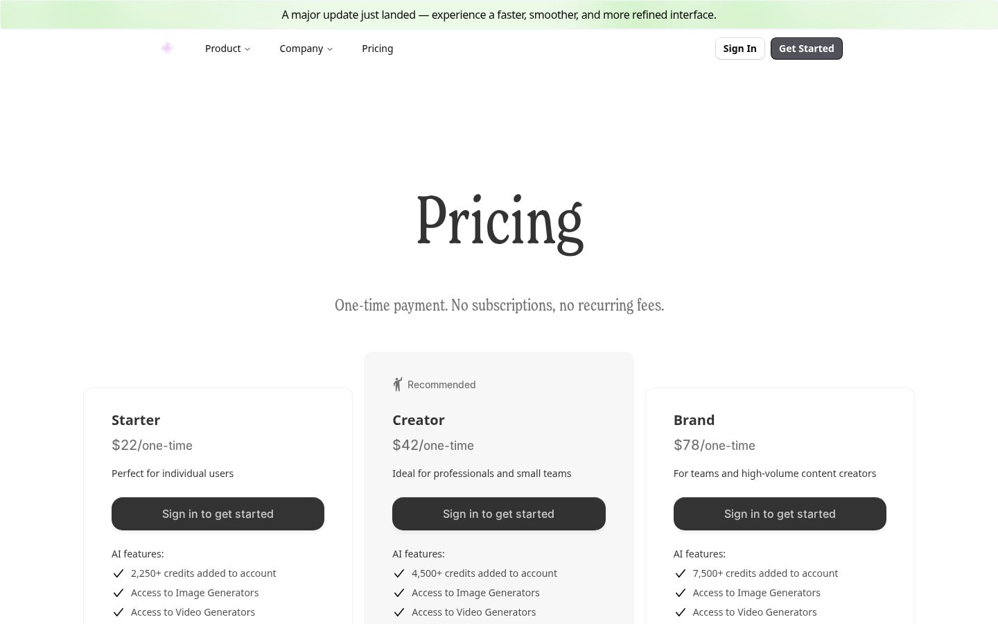 Artypa Pricing