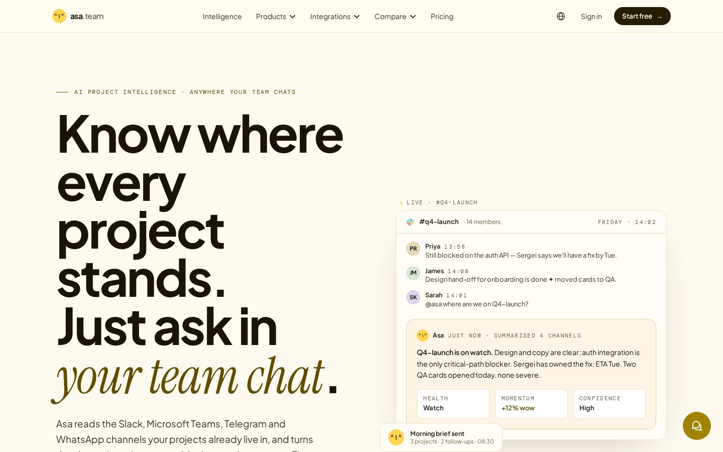 Asa.Team Homepage