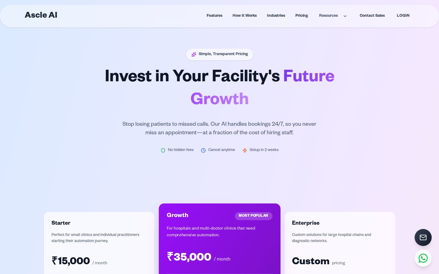 Ascle AI Pricing