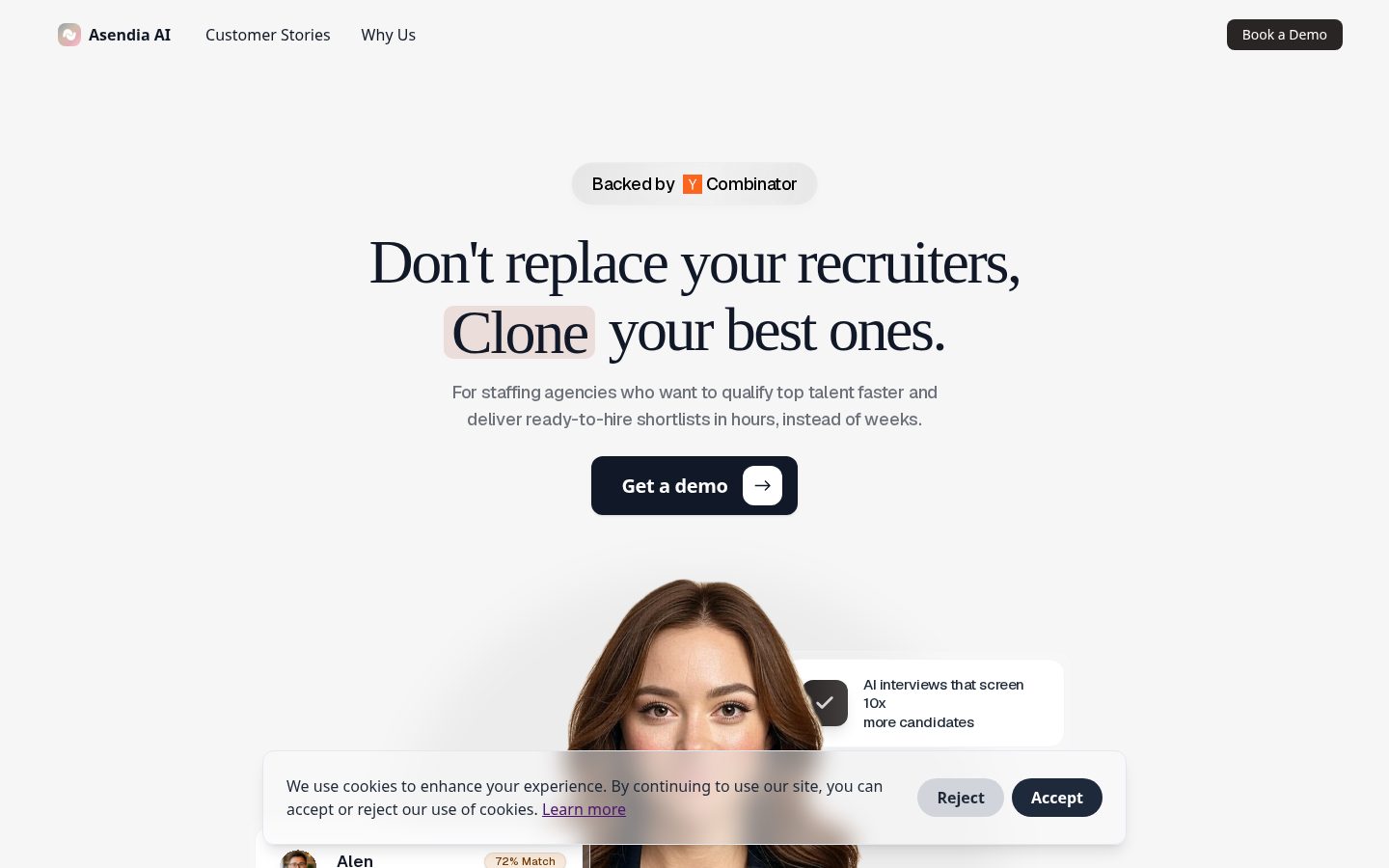 Asendia AI Homepage