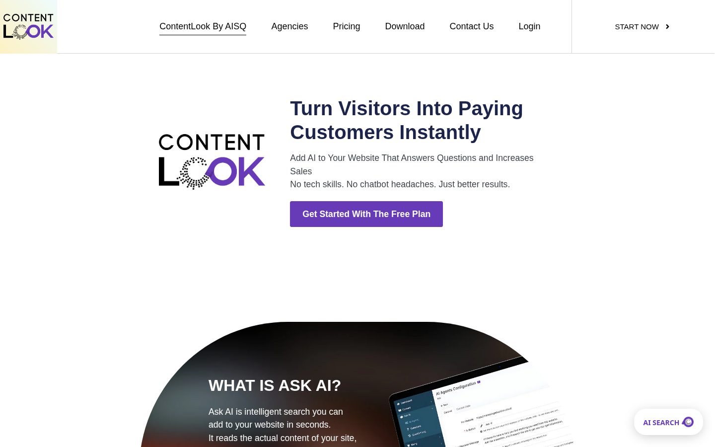 Ask AI by ContentLook by AISQ Homepage