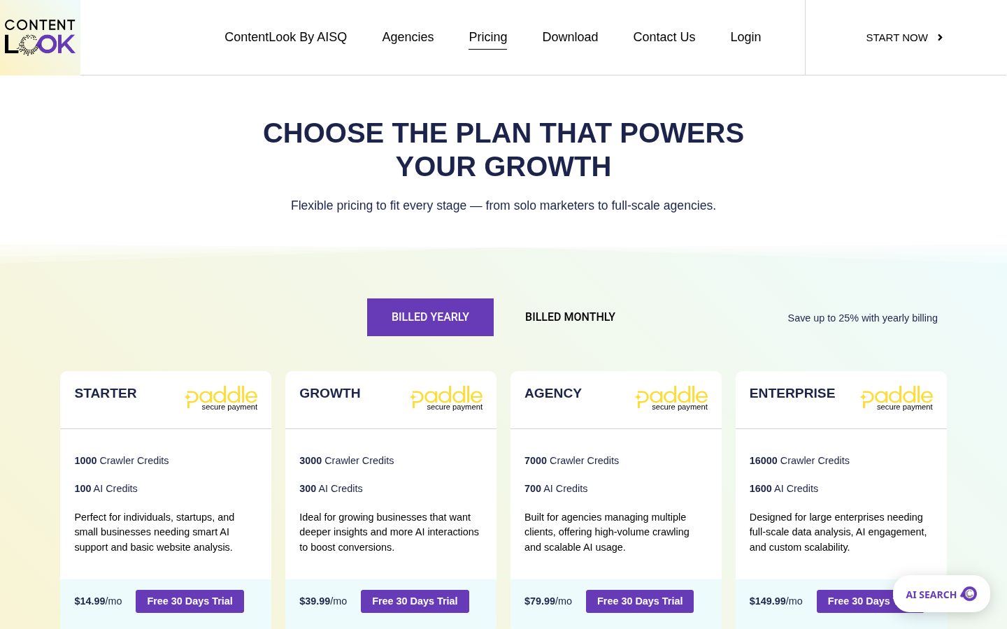 Ask AI by ContentLook by AISQ Pricing