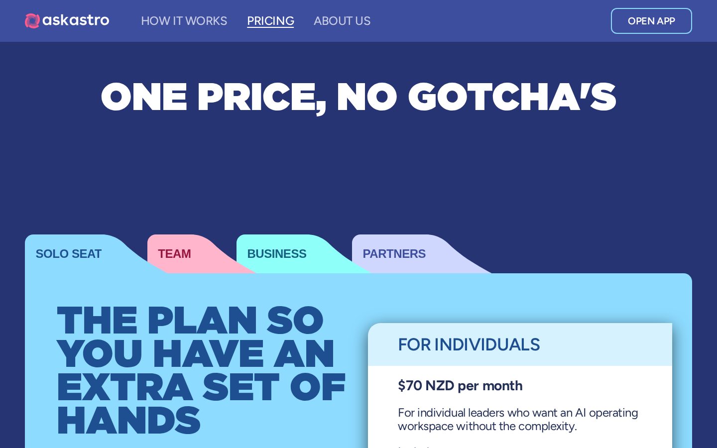 Ask Astro Pricing