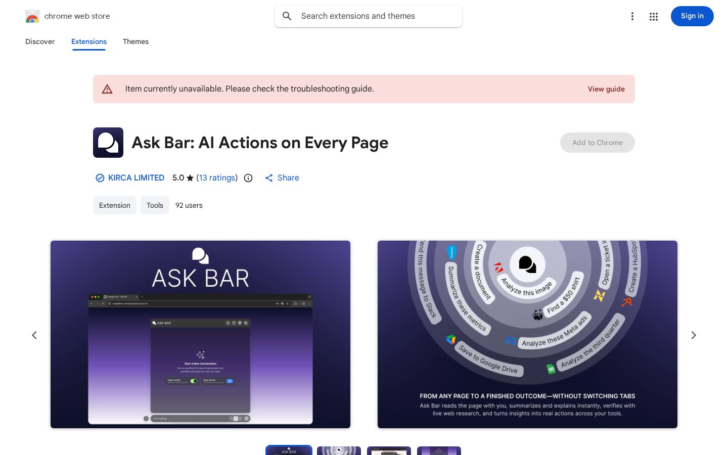 Ask Bar: AI Answers on Every Page Homepage