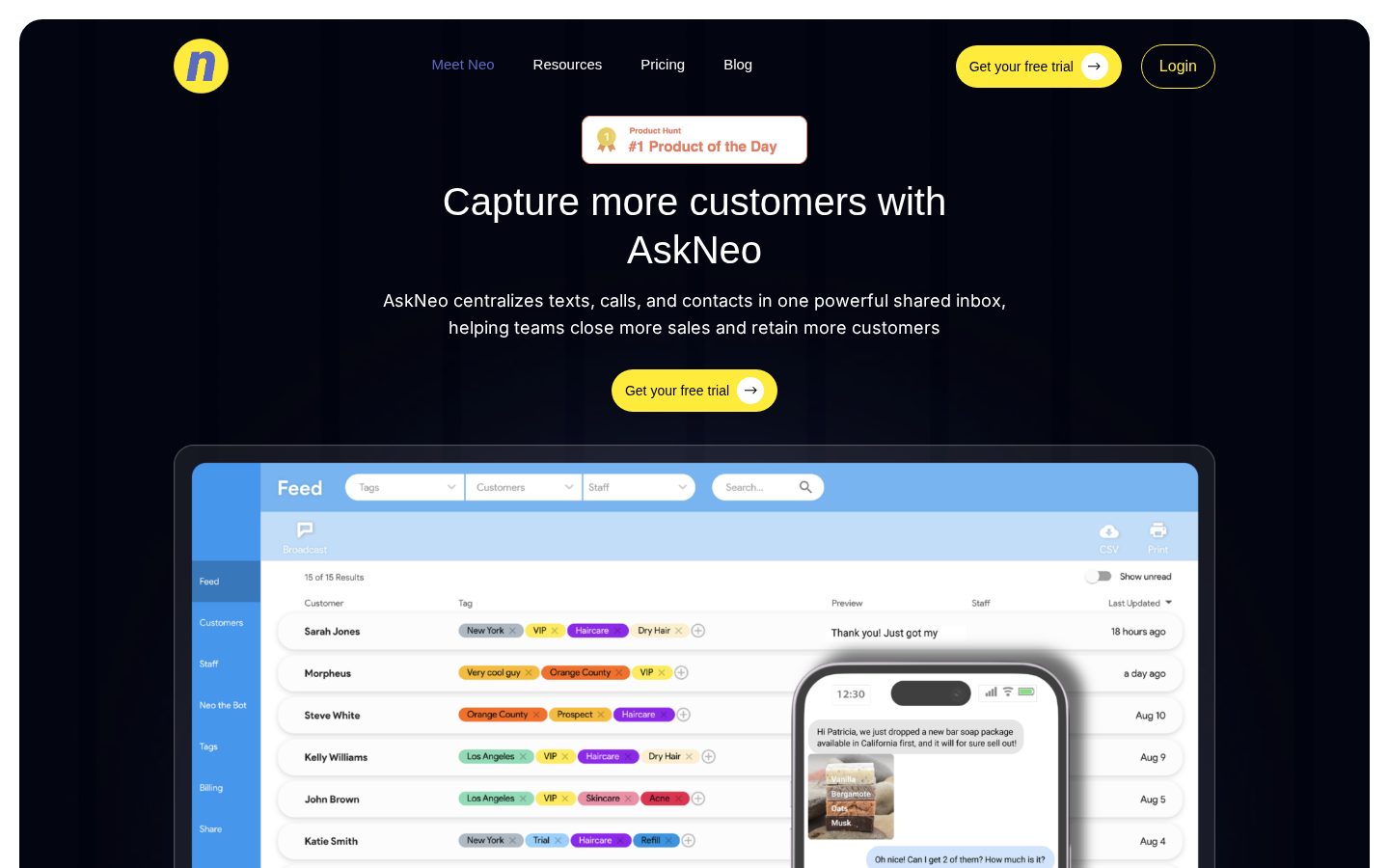 AskNeo Homepage