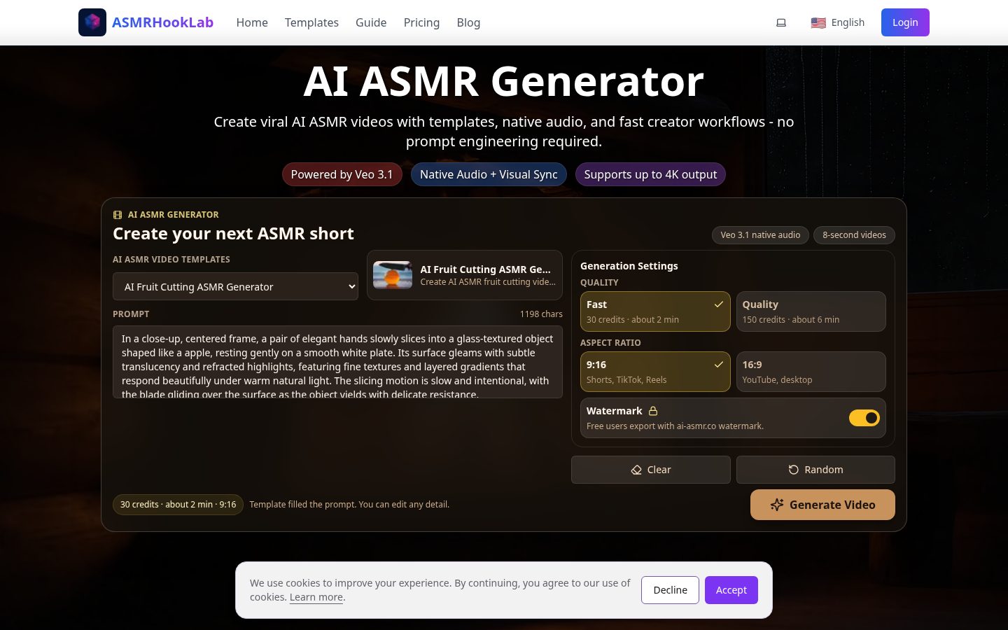 ASMRHookLab Homepage
