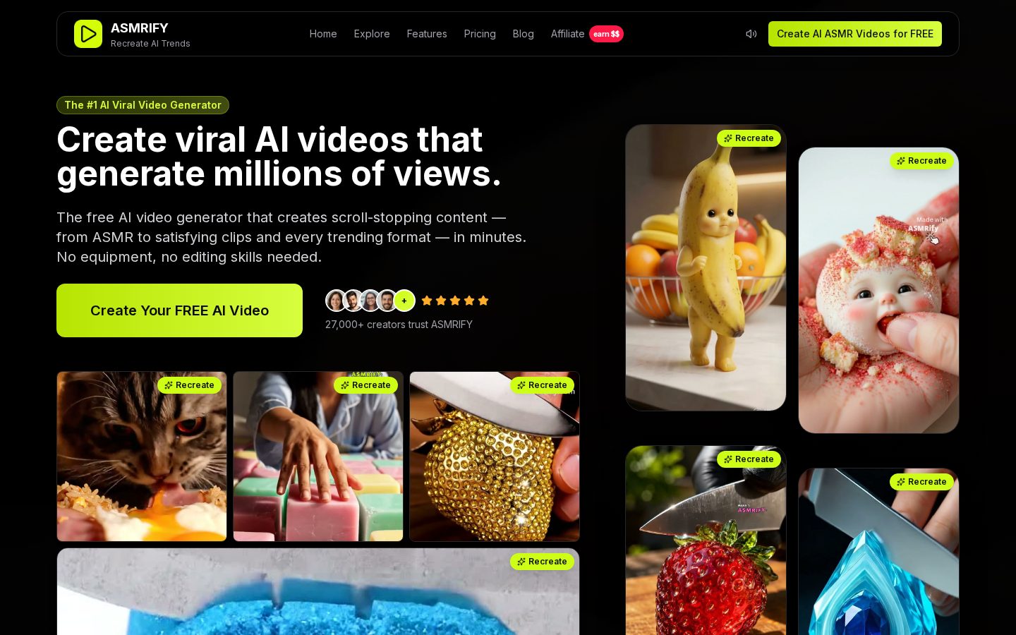 ASMRIFY Homepage