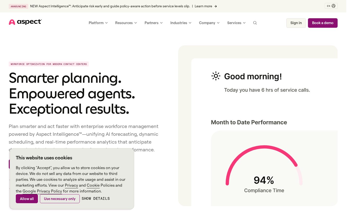 Aspect Homepage