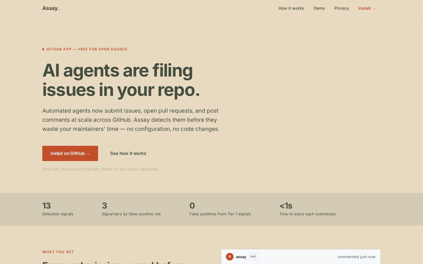 Assay Homepage