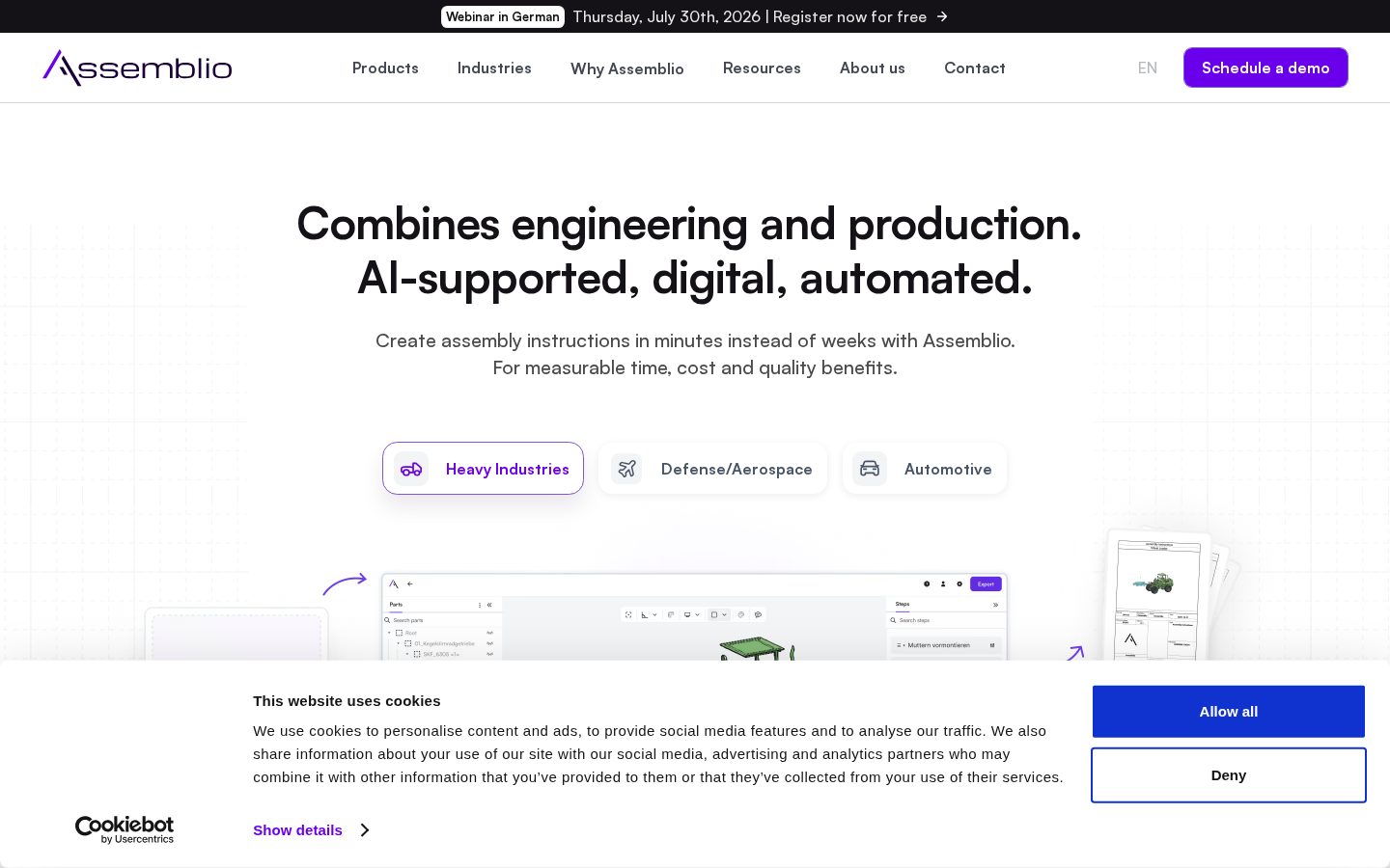 Assemblio Homepage